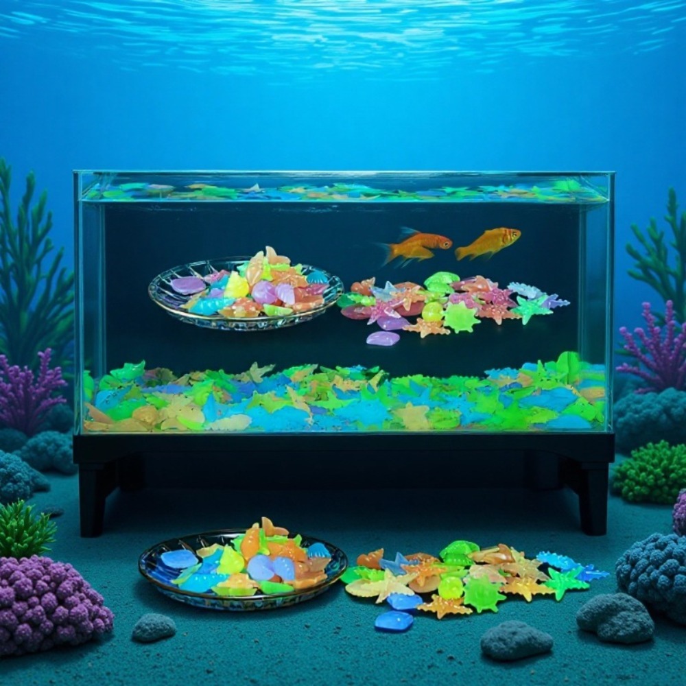 Planted Aquarium Parameters - Glowing Luminous Ocean Stones Fluorescent Conch