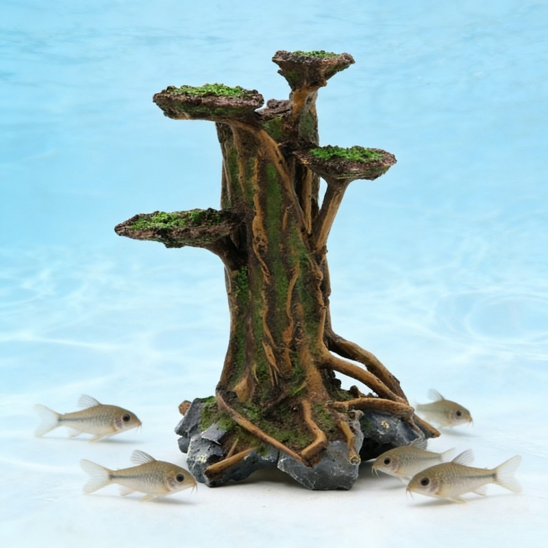 Aquarium Plant Roots - Artificial Moss Tree Driftwood Aquarium Decoration