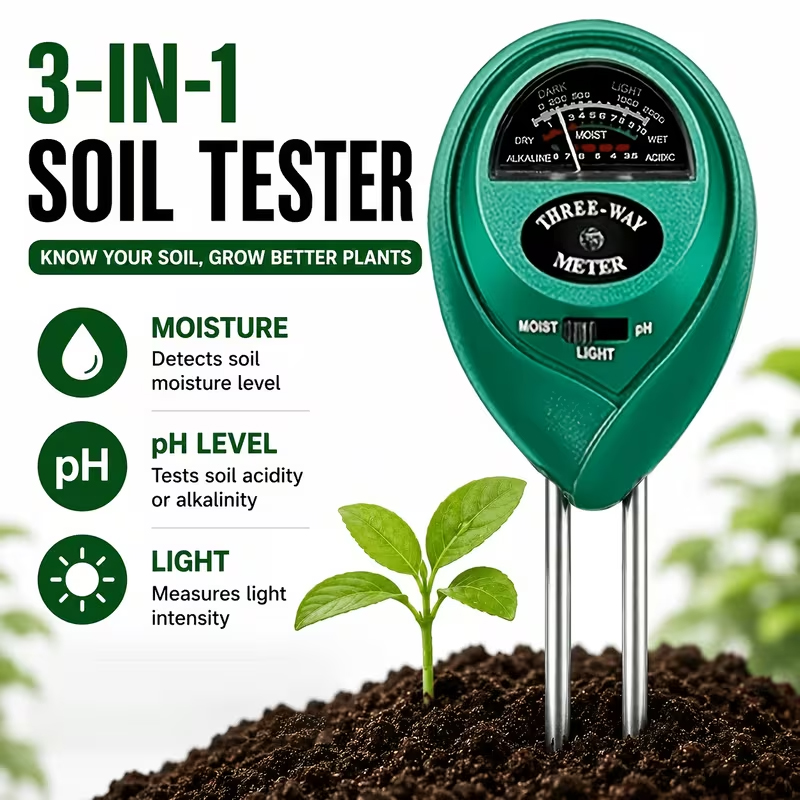 Tissue Culture Plant - 3-in-1 Soil Tester (Moisture, PH, and