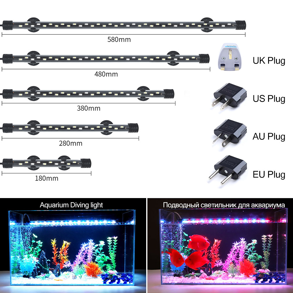 Aquarium Plant Light - 90-260V Aquarium Light LED Waterproof Fish