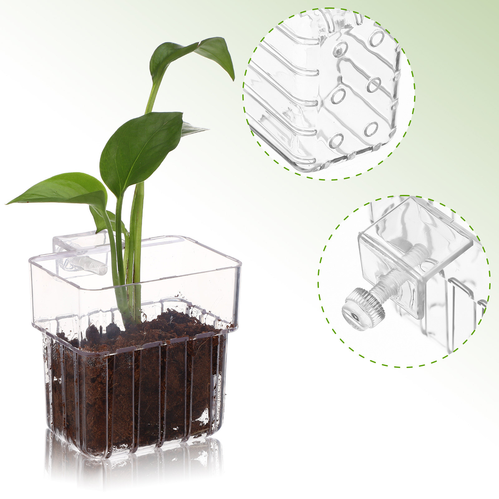 4Pcs Hanging Planter for Aquar - Aquarium Plant Roots review and price