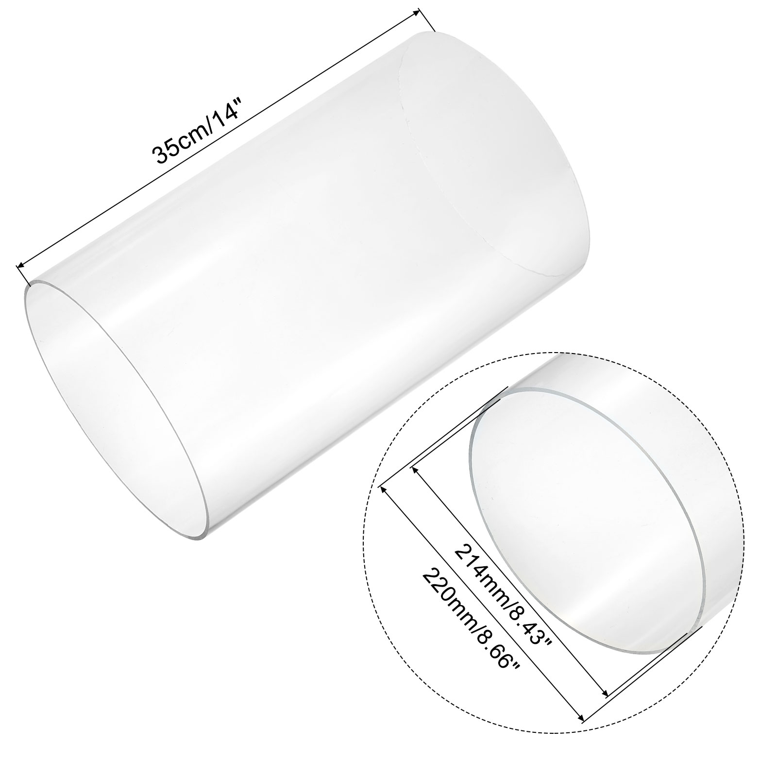350mm Transparent Acrylic Aqua - Aquarium Plant Light review and price