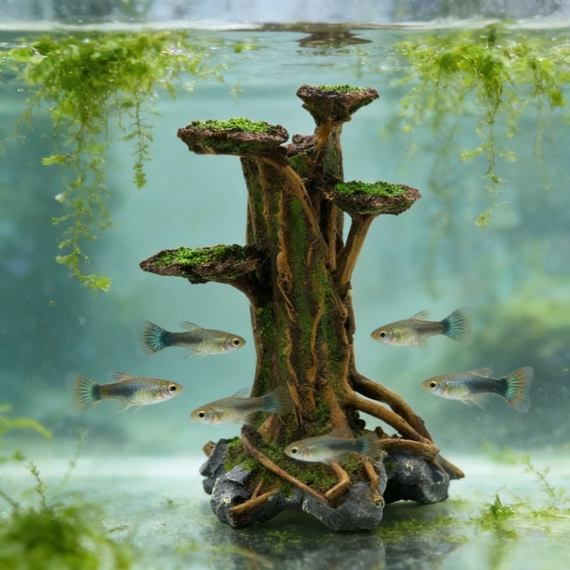 Artificial Moss Tree Driftwood - Aquarium Plant Roots review and price