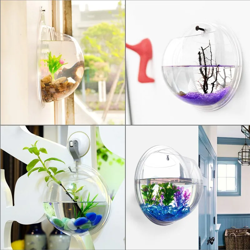 Transparent acrylic hanging wa - Aquarium Plant Grass review and price